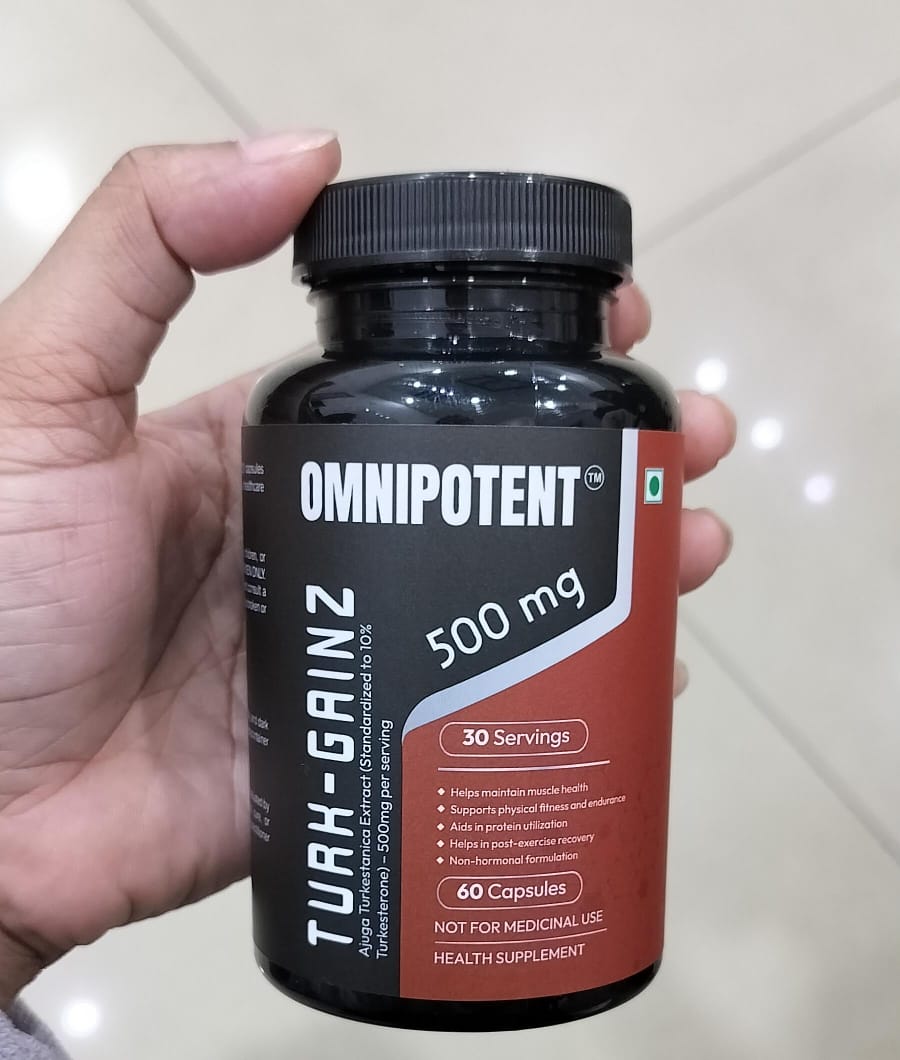 Turkesterone 500mg for Muscle Gain & Fat Loss | Buy OMNIPOTENT Turk-Gainz Online