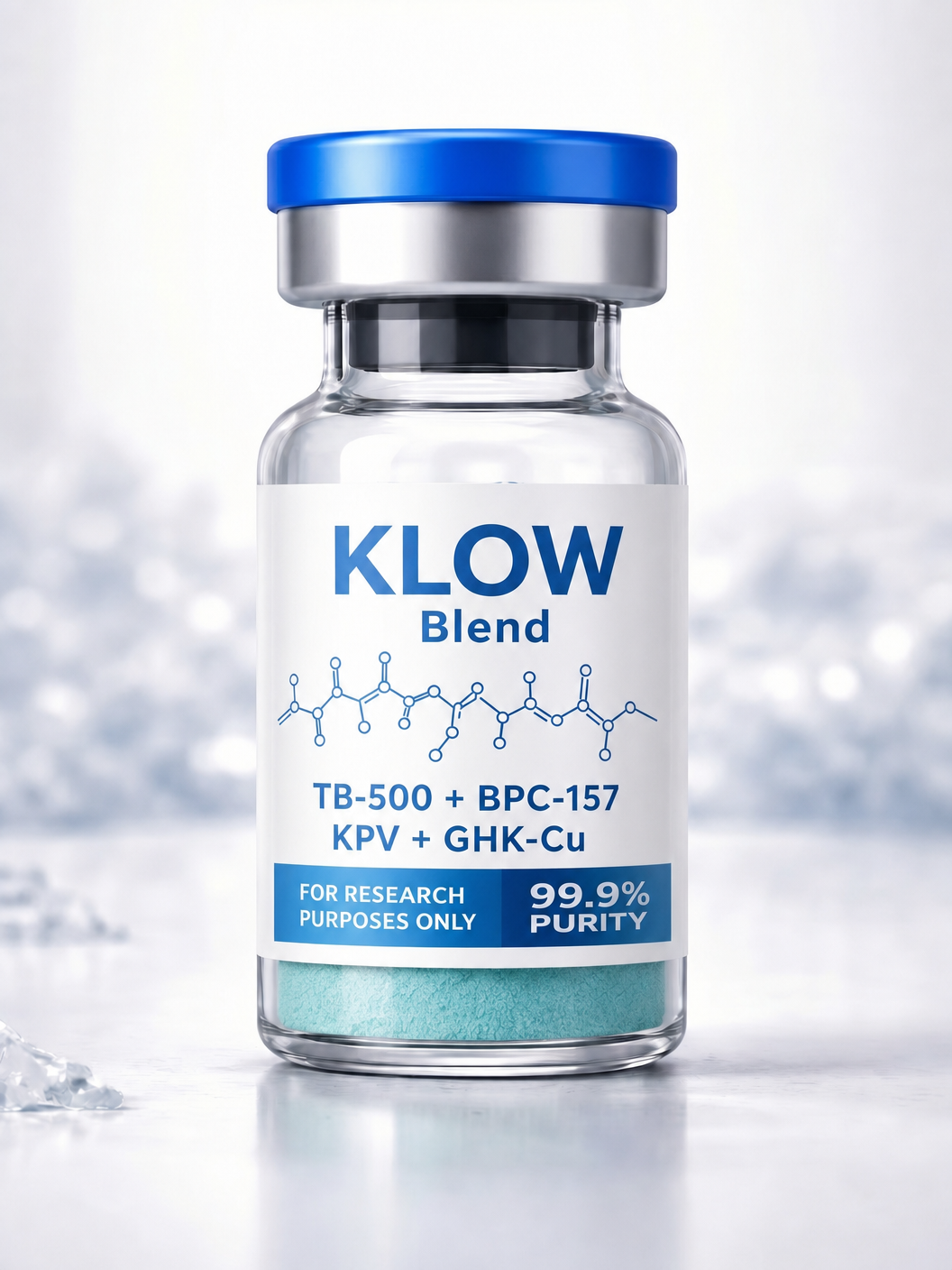 KLOW Peptide Blend 80mg — GHK-Cu + TB-500 + BPC-157 + KPV (India)